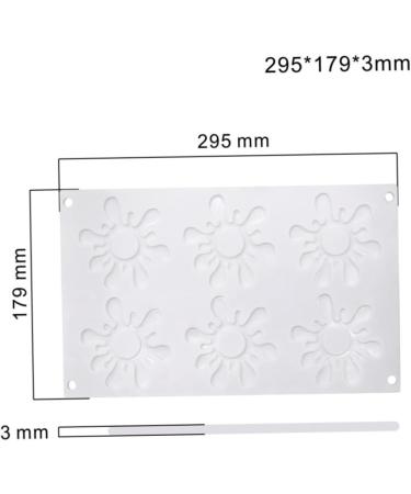 Zerodeko 3pcs Candy Decor Cupcake Decorations Silicone Cookie Mold Fondant Molds Cookie Stencils Cake Stencils Gummy Molds Sunflower Mold Cookie Molds Candy Molds White Chocolate Cake Mold mediumx3pcs Whitex3pcs - Buy Online on GoSupps.com