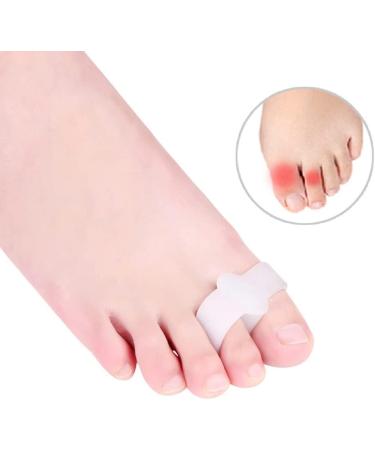 Sebs Overlapping Thumb Corrector Toe Spacers - Double Hole Toe Separator for Pain Relief - Soft Material, Stretchers Care Tool - Color 4, 3x1cm (4 Pack) - Buy Online on GoSupps.com