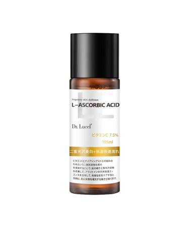 7.5% Vitamin C Refreshing Essence Toner 105ml / with Niacinamide Brightens Reduces Hyperpigmentation Hydrates Soothes Enhances Skin's Natural Radiance