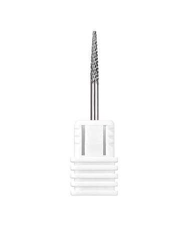 CGBE nail miller attachments 3/32 inch Wolframcarbid hard metal nail miller bits remove nail skin Road stones open the bag of the nail side wall needle form bit medium grain for manicure needle shape bit - m - Buy Online on GoSupps.com