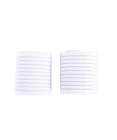 BESPORTBLE Wristband Stretchy Wrist Band Adjustable Wrist Wraps Bandage Black Breathable Wrist Sweatbands Wrist Protector for Carpal Tunnel White