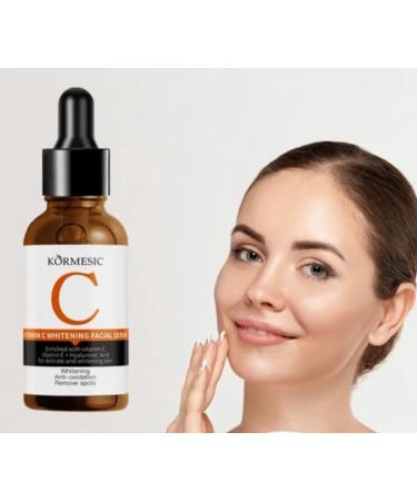 Vitamin c face serum Vegan Organic skin revitaliser Blackhead remover Anti-Puffiness Moisturiser Anti-Wrinkle