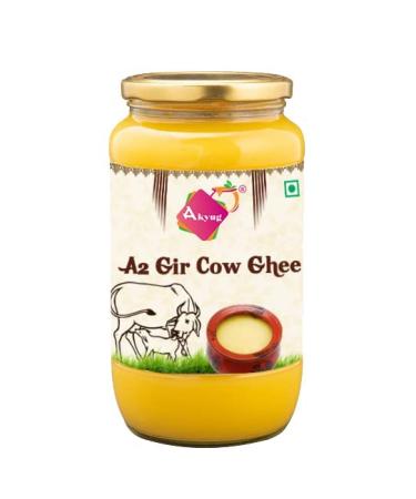 Akyug A2 Gir Cow Ghee | Desi Cow Ghee | A2 Rich Desi Ghee | Tradition Bilona Method (200 ml)