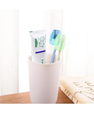 10 PCS Portable Toothbrush Head Covers | Travel Toothbrush Head Protective Cases for Home Camping & School - Buy Online on GoSupps.com