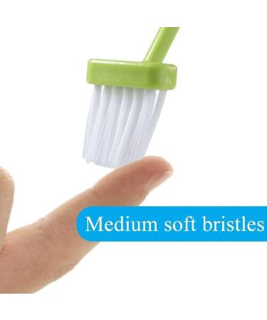 3pc Plastic Toilet Under Rim Cleaning Brush - S-Type Curved Handle - V-Shaped Bristles Cleaner - for Home Bathroom - Buy Online on GoSupps.com