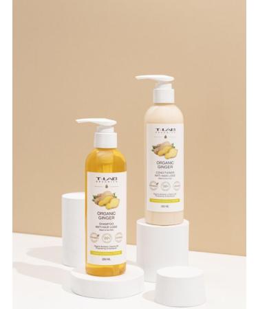 Buy T-LAB Organics Organic Ginger Anti Hair Loss Shampoo & Conditioner Set - 2x8.45oz | Best International Shipping - Buy Online on GoSupps.com