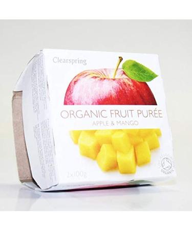 Clearspring | Apple & Mango Puree - Org | 12 x 2x100g
