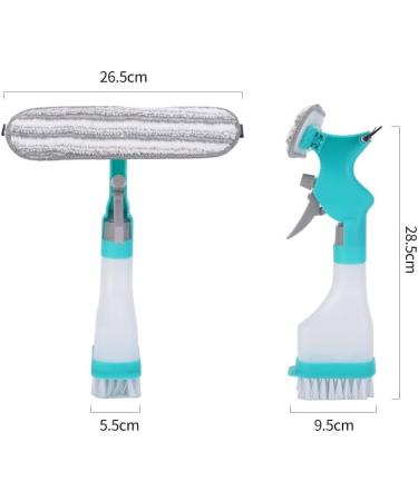 4 in 1 Scraper Spray and Brush Multifunctional 4 in 1 Cleaning Tool Multifunctional Double-Sided Window Cleaning kit Multifunctional Double-Sided Window Cleaning Scraper 3pcs - Buy Online on GoSupps.com