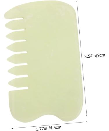 JECOMPRIS Jade Gua Sha Massage Device - Scalp Massager & Trigger Point Tool | Compact Hair Combs from Xiuyu China - Buy Online on GoSupps.com