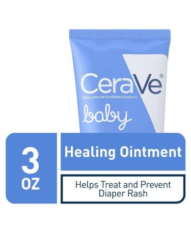 CeraVe Baby Healing Ointment - 3 oz (Pack of 3) - Moisturizing & Soothing Formula - Buy Online on GoSupps.com