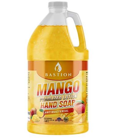 Antibacterial Hand Soap- Mango Scented Moisturizing Pearlized Liquid Hand Wash - 1/2 Gallon (64 oz.) Bulk Refill Jug. Mango Scented. Non-Toxic. Made In The USA Mango 64 Fl Oz (Pack of 1)