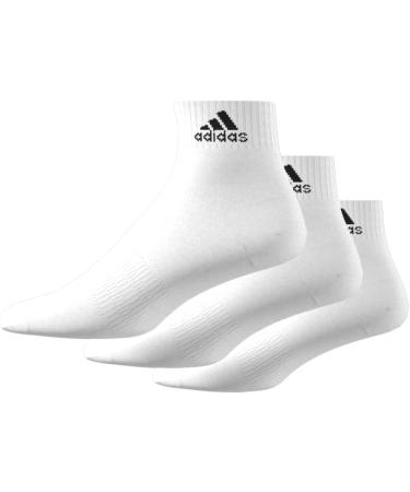 Buy Adidas Unisex Thin & Light Ankle Socks - 3 Pairs XL White/Black | International Shipping Available - Buy Online on GoSupps.com