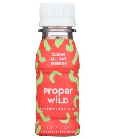 Proper Wild Shot Energy Strawberry Kiwi 2.5 fl oz (Pack of 12)