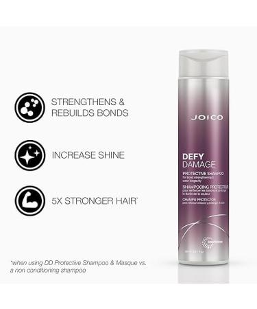 Joico Defy Damage Gift Set Protective Shampoo Conditioner Protective Mask Treatment for Dry Damaged Deep Conditioning Hydrating Heat Protectant with Joico Cosmetic Bag - Buy Online on GoSupps.com