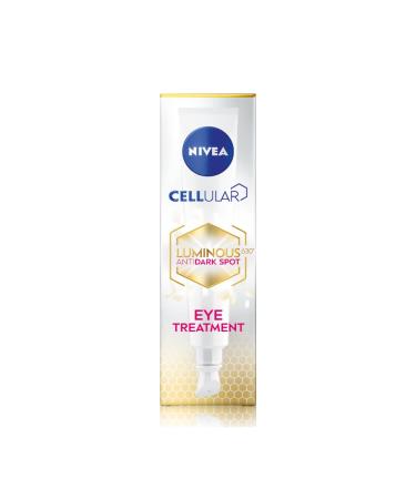 NIVEA Cellular LUMINOUS 630 Anti-Dark Circles Eye Treatment Cream (15ml) Eye Cream for Dark Circles with Hydrating Formula Made with Caffeine and Hyaluronic Acid 15 ml (Pack of 1)