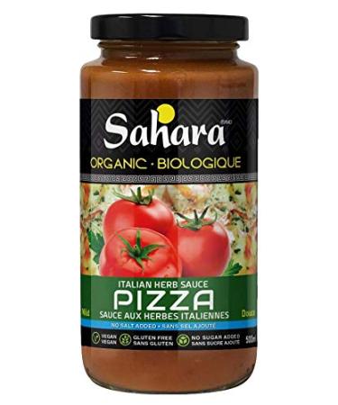 Sahara Organic Italian Herb Pizza Sauce - No Salt & Sugar Added (12-Pack) 12 x 500ml Mild - No Salt/Sugar Added