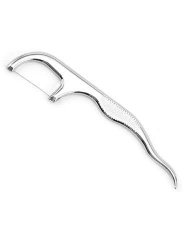 Wmool 1 Set Metal Toothpick Set Dental Floss Portable Dental Floss Pendant Dental Floss Tube Toothpick Thread 10g