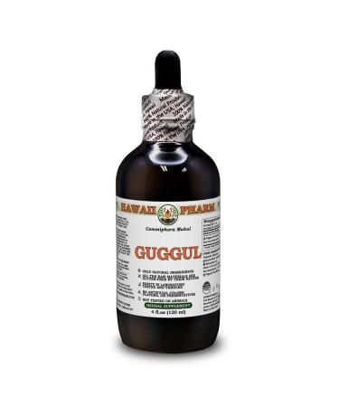 Hawaii Pharm Europe Guggul (Commiphora Mukul) dry resin ALCOHOL-FREE liquid extract glycerite 120 ml 120.00 ml (1 pack)