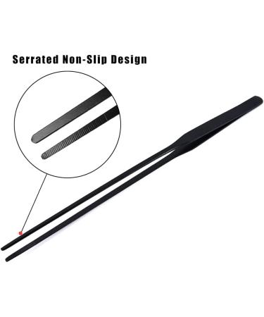 WOLEDOE 2Pcs Snake Feeding Tongs Set - Ideal for Ball Pythons, Spiders, Snakes, Lizards, Tarantulas, Chameleons, Leopard Geckos - Long Tweezers in Black - Buy Online on GoSupps.com