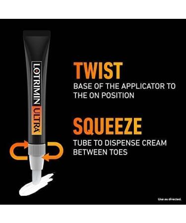 Lotrimin Ultra No Touch Applicator Athlete's Foot Cream 1 Week Treatment - Butenafine Hydrochloride 1%, Antifungal, 0.7 oz - Buy Online on GoSupps.com