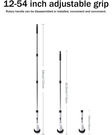 Jbnmvc Electric Scrubber Electric Bathroom Cleaning Brush Suitable for Cleaning Walls/Floors/Bathrooms/Kitchens/Cars - Buy Online on GoSupps.com