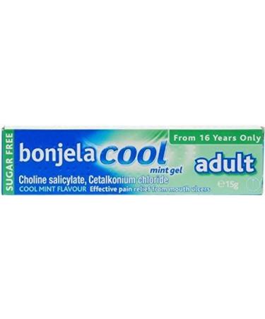 THREE PACKS of Bonjela Cool Adult Mint Gel 15g