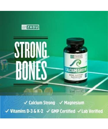 SPEC Calcium Greens Bone Support Superfood Supplement 1300mg - 120 Tablets | Algae Calcium, Magnesium, Vitamin D3 & K2 - Buy Online on GoSupps.com