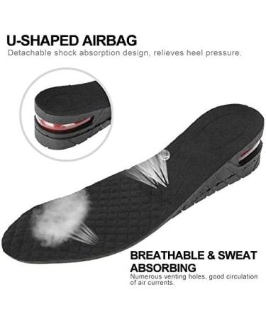Height Increase Insoles | Elevator Orthotic Shoe Insole for Men Women | Air Up Heel Lift Inserts (02 2 Layers) - Buy Online on GoSupps.com