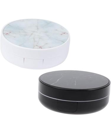 Buy SOLUSTRE 1pc White Contact Lens Case with Mirror - Perfect for Travel & Eye Care - Buy Online on GoSupps.com