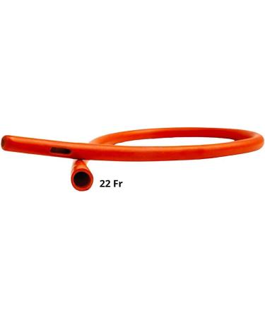 HealthAndYogaâ„¢ Enema Rubber Colon Tube  â€“  Open End (20â€ x 22 FR)