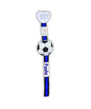 Zigozago Handmade Football Pacifier Chain - 3D Balloon Design Blue Color International Shipping - Buy Online on GoSupps.com