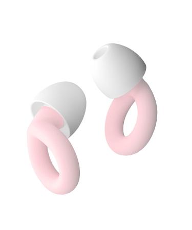 Ear Plugs for Noise Reduction NRR 33dB Soft Silicone Ear Plugs for Sleeping Noise Cancelling Concerts Motorcycle Travel & Noise Sensitivity 8 Ear Tips in XS/S/M/L (Pink)