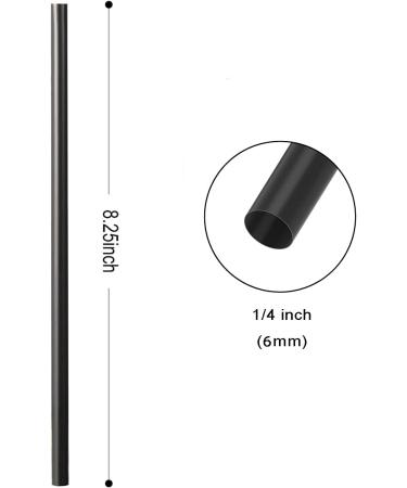 200 Count 100% Compostable Plant-Based PLA Straws-KTOB Biodegradable Black Cocktail Drinking Plasticless Straws-Eco Friendly Plastic Bar Straws Black 200 Count (Pack of 1) - Buy Online on GoSupps.com