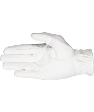 PFIFF 102777 Riding Gloves | Glamour Glittery Piping for Children & Adults | White - Premium Quality Equestrian Gear - Buy Online on GoSupps.com