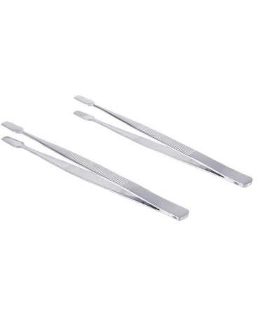 Stamp tweezers Philately Stamp Collector Tools Philately Tweezers Eyebrow Tweezers Hard Tweezers (silver)