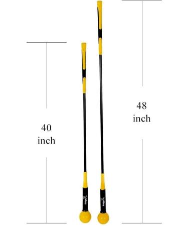 Balight Golf Swing Trainer: Strength Grip Tempo & Flexibility Training Aid - Indoor Practice & Chipping Accessories (48 Yellow) - Buy Online on GoSupps.com