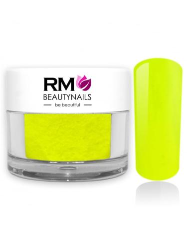 Acrylic Color Powder Neon Glow Yellow Yellow Powder Nail Design Nails Fingernail RM Beautynails 1 Pack (1x 10g) Neon Glow Yellow 10g