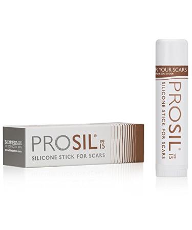 Pro-Sil SPF (Pro-Sil Sport) Patented Silicone Scar Treatment Stick w/Sunscreen (SFP 15)  Clinically Proven to Reduce the Appearance of Old & New Scars  Easy Glide-on Applicator 17g