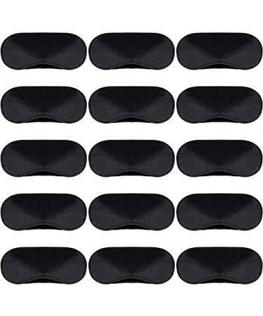 50 Pieces Eye Cover Sleep Mask Blindfold Eye Mask Blindfold Sleeping Masks for Games Party Travel with Nose Pad and Adjustable Strap (Black) - Buy Online on GoSupps.com