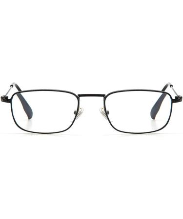 Zukky Anti-Blue Light Reading Glasses for Men & Women - UV Blocked Metal Readers in Black (1x) - Buy Online on GoSupps.com