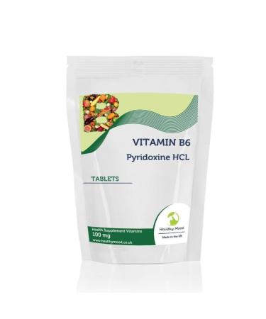 Vitamin B6 Pyridoxine HCL 100mg Food Supplement 120 Tablets Relief from PMS Symptoms Healthy Immune System Nerve and Cardiovascular Health