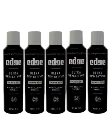 Edge Shave Gel, Fragrance Free, Ultra Sensitive 7 oz Pack of 5