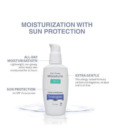 Shop Oil-Free Moisture SPF 15 - 115ML | Hydrating Sunscreen for All Skin Types - International Shipping Available - Buy Online on GoSupps.com