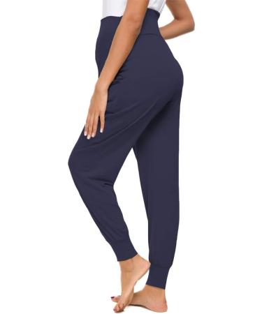 Love2Mi Maternity Casual Pants - Stretchy & Comfortable Lounge Joggers | Navy - Buy Online on GoSupps.com