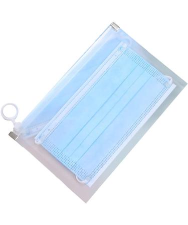 Storage Bag for Anti Dust Disposable Face Shield | Portable Waterproof Zipper Pouch for Travel & Office | Colorless - Buy Online on GoSupps.com