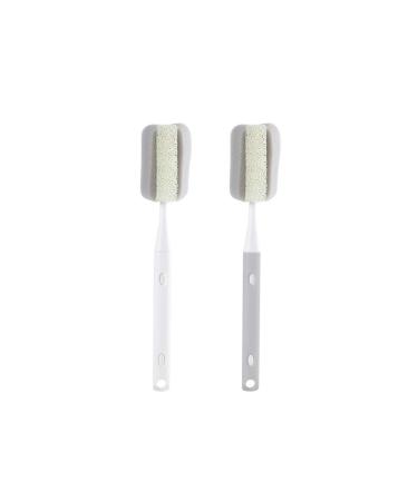 2pcs Bottle Brush Cleaner Sponge Cup Brushes with Long Handle Kitchen Scrub for Baby Bottle Coffe Tea Glass Cup Washing Cleaning Tools with Retractable handle