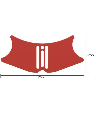 Silicone Eyebrow Stencil Multipurpose Nose Contour Stencil Accessories Soft and Smooth Reusable Makeup Tool Make up Shaping Template Red - Buy Online on GoSupps.com