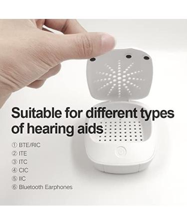 Electric Hearing Aid Dehumidifier Dryer with Lamp Electric Drying Case Electric Hearing Aid Dryer Light Fit All Hearing Aids of All Brand - Buy Online on GoSupps.com