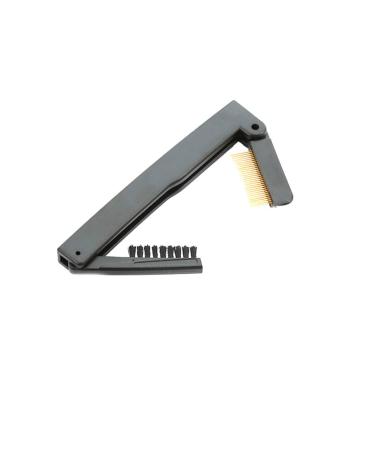 Professional Fashion Make Up Steel Needle Mascara Guide Applicator Eyelash Comb Eyebrow Brush Curler Cosmetic Tool(Double Folding) Makeup Comb