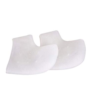 1 pair of heel protection made of silicone sock with high heel sleeves with high heel Gel-dersen support insoles for plantar fasciitis cracked white moisturizing foot socks